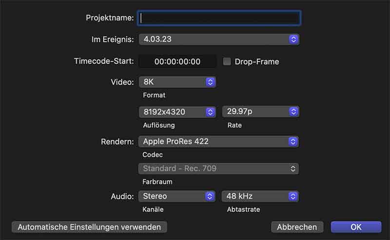 Auch 8K Videos stellen kein Probelm dar!